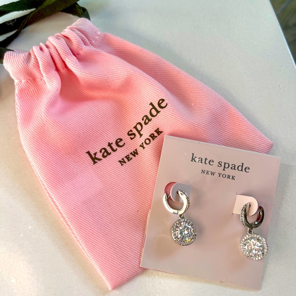 Kate Spade Something Sparkly Huggie Earrings